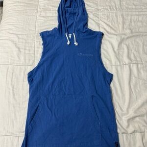 Champion Blue Sleeveless Hoodie